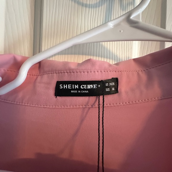Shein Curve 6x (24w) pink block dress - Picture 2 of 4
